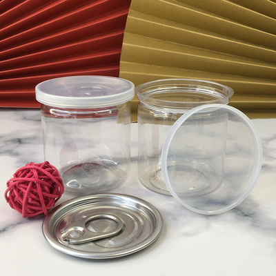 Commodité de stockage du miel Larges bocaux en plastique avec couvercle et bouchon en aluminium pour bouteille PET