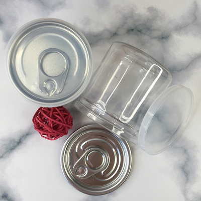 Boîtes en plastique transparent avec joints en papier d'aluminium pour le stockage