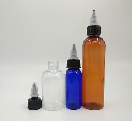 Bouteille à goutte à goutte en plastique imprimée sur mesure avec bouchon à vis pour liquide