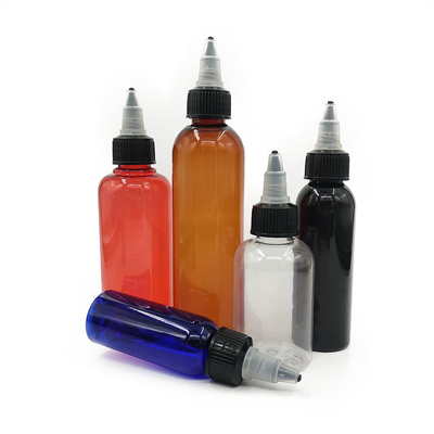 Bouteille à goutte à goutte en plastique imprimée sur mesure avec bouchon à vis pour liquide