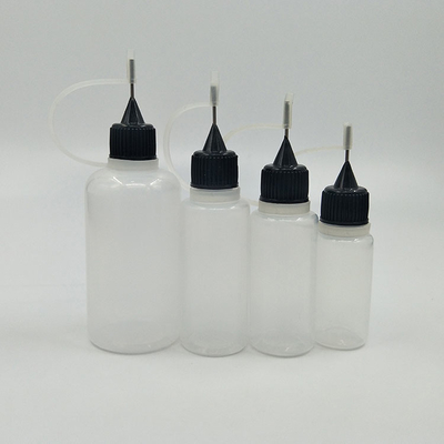 Bouteilles à goutte-à-goutte en verre noir transparentes de 10 ml à 120 ml avec bouchon à vis