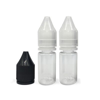 Bouteilles en plastique PET transparentes imprimées avec logo personnalisé pour E Liquid