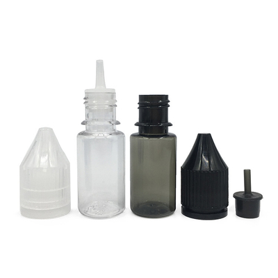 Bouteilles en plastique PET transparentes imprimées avec logo personnalisé pour E Liquid