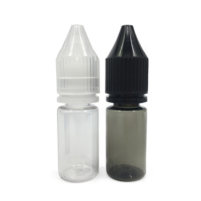 Bouteilles en plastique PET transparentes imprimées avec logo personnalisé pour E Liquid