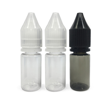 Bouteilles en plastique PET transparentes imprimées avec logo personnalisé pour E Liquid