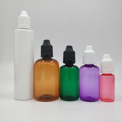 Impression personnalisée de bouteilles couleur pour liquide en 10ml 15ml 30ml 60ml 80ml 100ml
