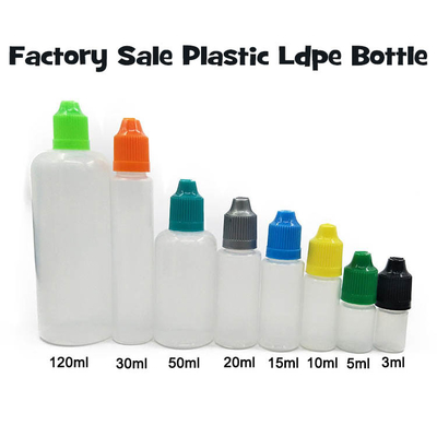 Bouteille de liquide de 18 mm taille E pour le cou 10 ml 15 ml 30 ml 60 ml 80 ml 100 ml Pour la cigarette électronique