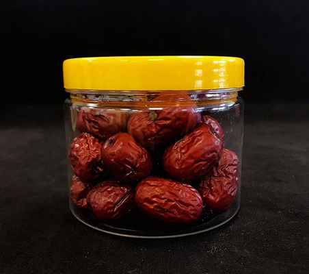 Container cosmétique en plastique avec joint en aluminium
