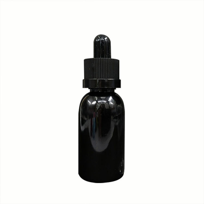 Bouteille à gouttelette liquide transparente personnalisée / Bouteille liquide E avec couleur d'impression