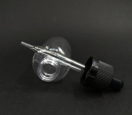 Bouteille à gouttelette liquide transparente personnalisée / Bouteille liquide E avec couleur d'impression