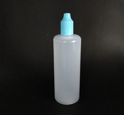 Bouteille liquide en PET E ronde de 100 ml avec capuchon à vis imprimé avec logo personnalisé