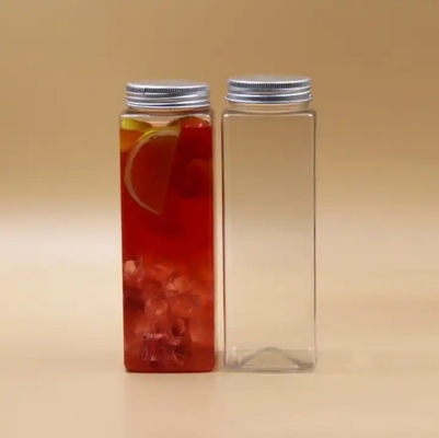 Bouteilles de thé en plastique transparent à double couche et à étanchéité