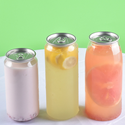 Bouteilles de thé au lait en plastique étanches aux fuites avec poignées