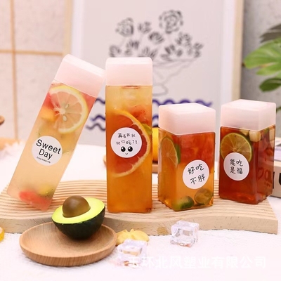 Des pots de thé à bulles claires réutilisables à l'épreuve des fuites avec une capacité de 0,5 kg