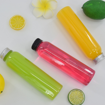 Bouteilles de thé à bulles en plastique de 350 ml à l'épreuve des fuites avec vis sur le couvercle