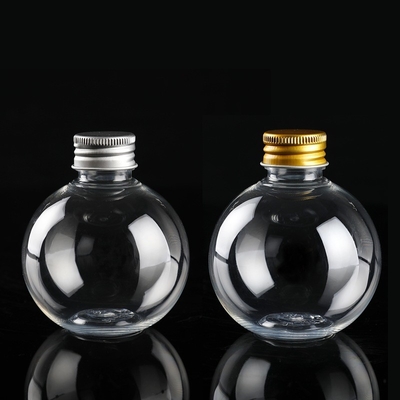 Bouteilles en plastique cristallin avec un design moderne et rond