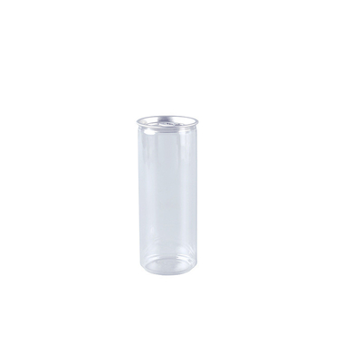 Bouteilles de thé au lait isolantes en plastique transparent personnalisables avec vis sur le couvercle