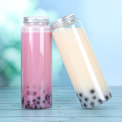 Bouteilles de thé en plastique transparentes de 500 ml avec poignée et vis sur le couvercle