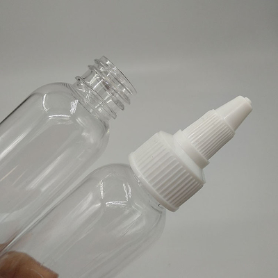 Bouteilles en plastique avec type de fermeture à vis et finition du cou à vis