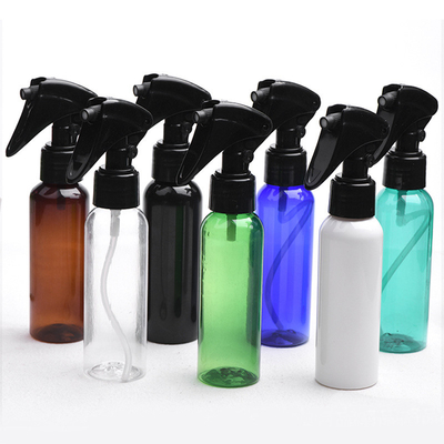 Bouteille en plastique rose transparent personnalisable / bouteille en PET à pompe pour la distribution de cosmétiques