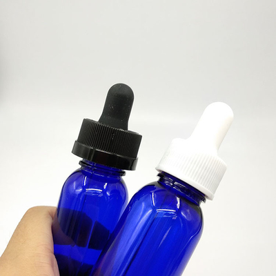 Bouteilles à goutte-à-goutte de 10 ml à bouchon Noir transparent Personnaliser