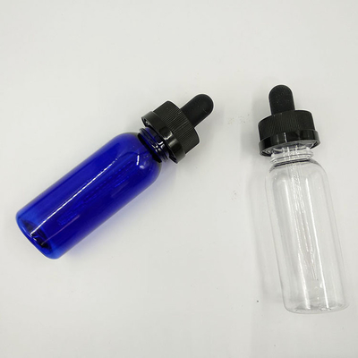 Bouteilles à goutte-à-goutte de 10 ml à bouchon Noir transparent Personnaliser