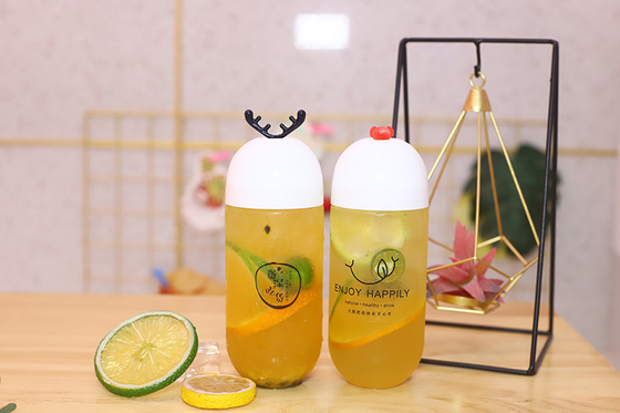 bouteilles de jus en plastique à 250 ml à l' épreuve des fuites avec vis sur le couvercle