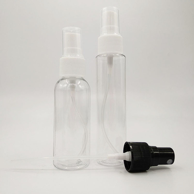 Bouteille de pulvérisation en plastique PET transparente pour les surfaces lisses Capacité 10 ml 15 ml 30 ml 50 ml 60 m 70 ml 100 ml 200 ml 500 ml