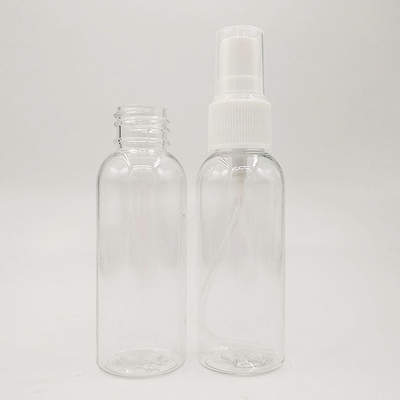 Bouteille de pulvérisation en plastique PET transparente pour les surfaces lisses Capacité 10 ml 15 ml 30 ml 50 ml 60 m 70 ml 100 ml 200 ml 500 ml