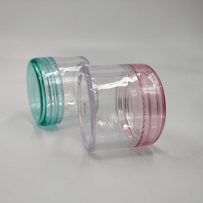 Contenant cosmétique en plastique pour l'impression d'étiquettes à surface lisse