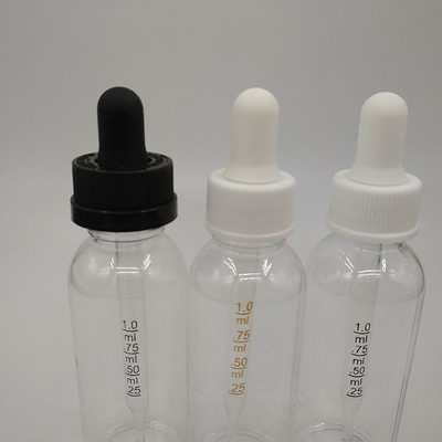 Bouteilles gouttelettes en verre plastique Capacité 10ml 15ml 20ml 30ml 40ml 50ml 60ml 70ml 100ml 120ml Impression 5000 pièces