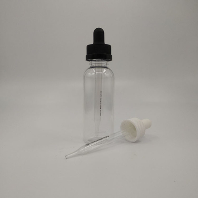 Bouteilles à goutte-à-goutte en verre transparent noir avec capuchon à vis pour liquide de différentes Ml 10-120