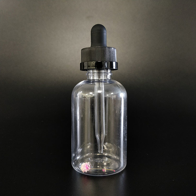 Bouteilles à goutte-à-goutte en verre transparent noir avec capuchon à vis pour liquide de différentes Ml 10-120