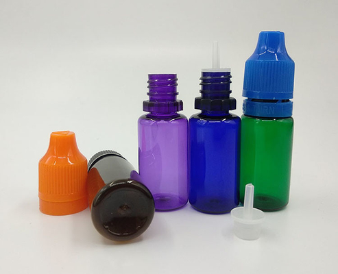 Logo personnalisable imprimé PET E Bouteille liquide / Bouteille gouttelette liquide avec bouchon à vis