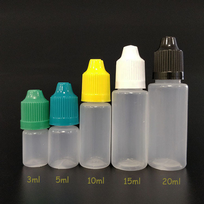 Bouteilles liquides en PET rondes à l' épreuve des enfants sur mesure avec logo imprimé
