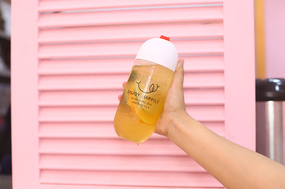 Bouteilles de thé au lait en plastique clair Capacité 120 ml 250 ml 350 ml 500 ml 1000 ml