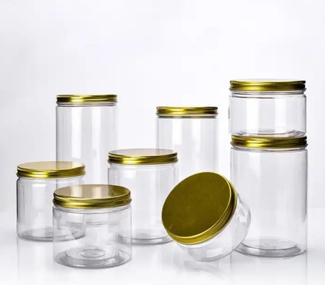 Récipients en plastique en pot avec couvercle