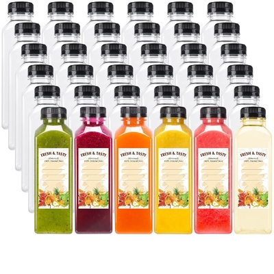 Bouteilles de jus vides professionnelles Petites bouteilles en plastique pour emballage de jus Bouteilles avec des matériaux écologiques