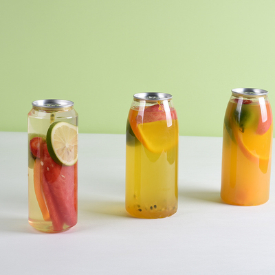Bouteilles de jus de soude en plastique moderne avec étiquette personnalisée Capacité 120ml 250ml 350ml 500ml 1000ml