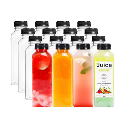 Bouteilles de jus en couleurs personnalisées avec des matériaux biodégradables et différentes capacités 120ml 250ml 350ml 500ml