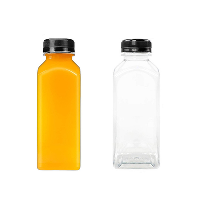 Emballage de bouteille de boisson en plastique à couvercle réutilisable avec bouteille en PET, capuchon en PP et impression sur demande des clients