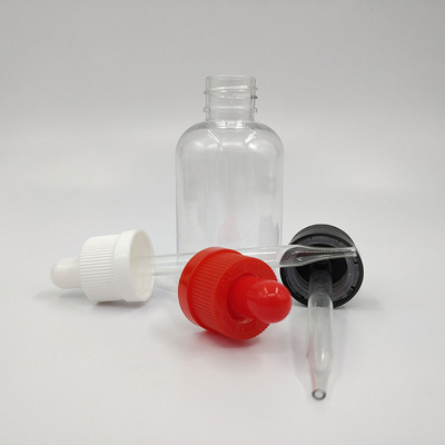 Bouteilles de gouttelette en plastique personnalisées 10ml 15ml 20ml 30ml 40ml 50ml 60ml 70ml 100ml 120ml Bouchon à vis transparent