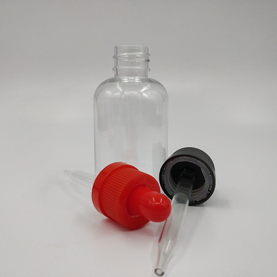Bouteilles de gouttelette en plastique personnalisées 10ml 15ml 20ml 30ml 40ml 50ml 60ml 70ml 100ml 120ml Bouchon à vis transparent