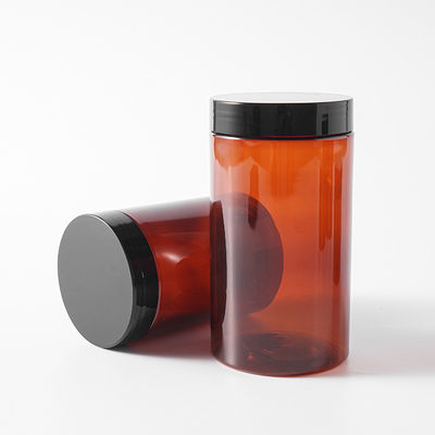 Pot cosmétique en plastique, comprenant un joint d'étanchéité sensible à la pression, servant d'emballage pour les crèmes, lotions et produits cosmétiques