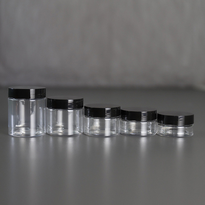 Impression personnalisée Bouteille cosmétique en plastique 10ml 15ml 30ml 60ml 80ml 100ml 120ml 150ml Transparent Pour les emballages cosmétiques
