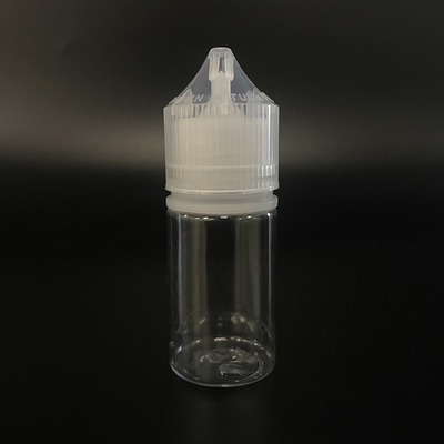 Bouteille liquide en PET ronde E de 10 ml transparente pour le vapotage