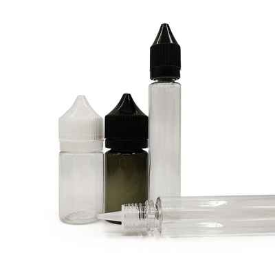 Bouteille transparente de liquide E de 18 mm taille du cou pour un stockage facile de liquide E