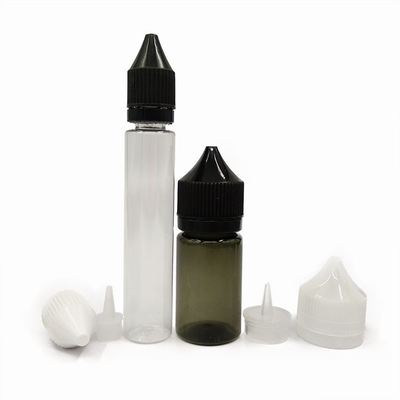 Bouteille transparente de liquide E de 18 mm taille du cou pour un stockage facile de liquide E