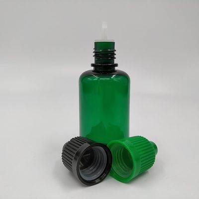 Bouteille de liquide de 18 mm de taille du cou, étanche aux enfants, de forme ronde et à surface de sérigraphie