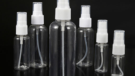 Bouteille de pulvérisation en PET rechargeable pour une consommation quotidienne de 10 ml 15 ml 30 ml 50 ml 60 ml 70 ml 100 ml 200 ml 500 ml